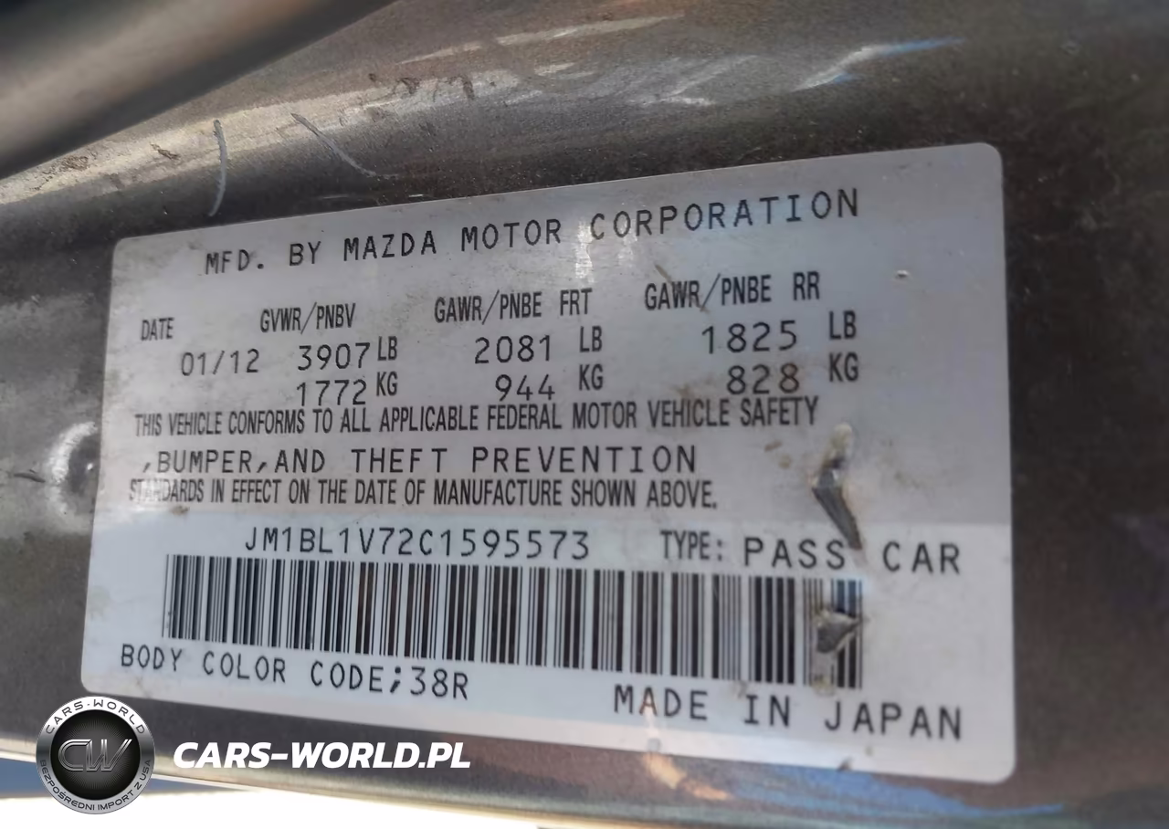 2012 Mazda Mazda3 I Touring VIN:JM1BL1V72C1595573 - 9