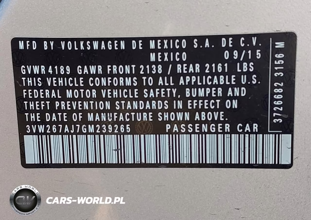 2016 Volkswagen Jetta 1.4T S VIN:3VW267AJ7GM239265 - 9