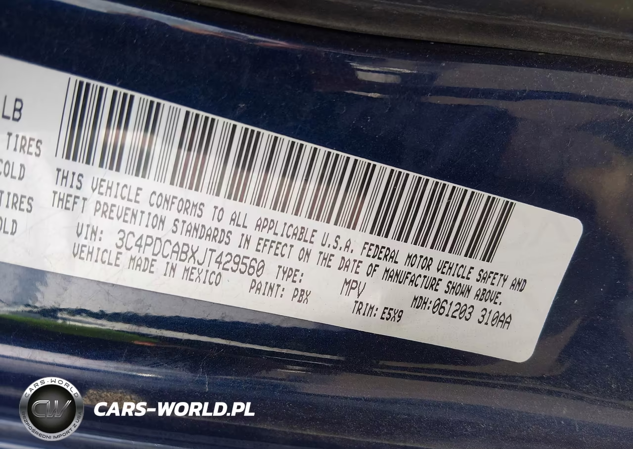 2018 Dodge Journey Se VIN:3C4PDCABXJT429560 - 9