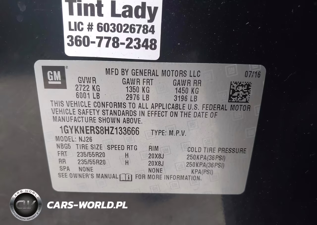 2017 Cadillac Xt5 Premium Luxury VIN:1GYKNERS8HZ133666 - 9