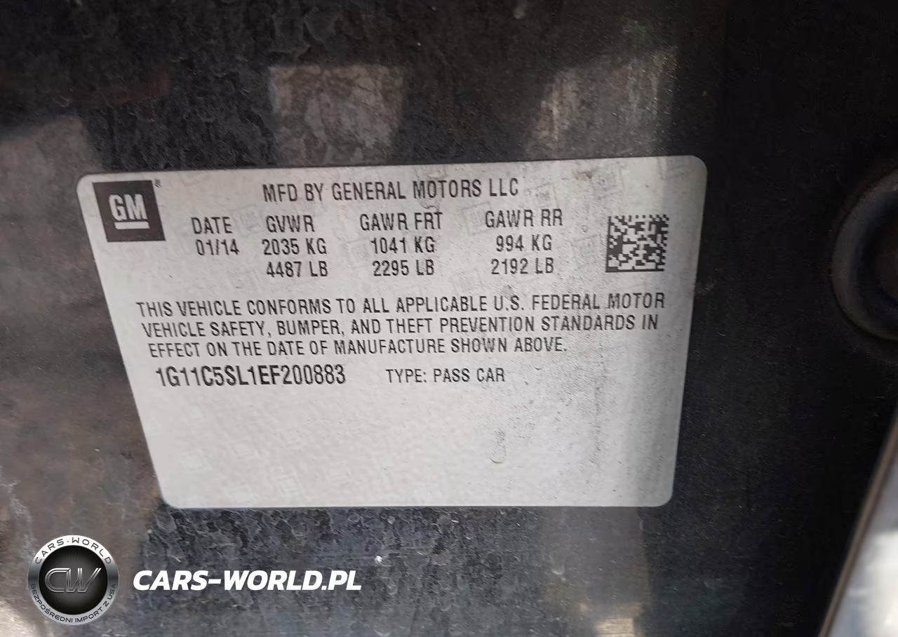 2014 Chevrolet Malibu 1Lt VIN:1G11C5SL1EF200883 - 9