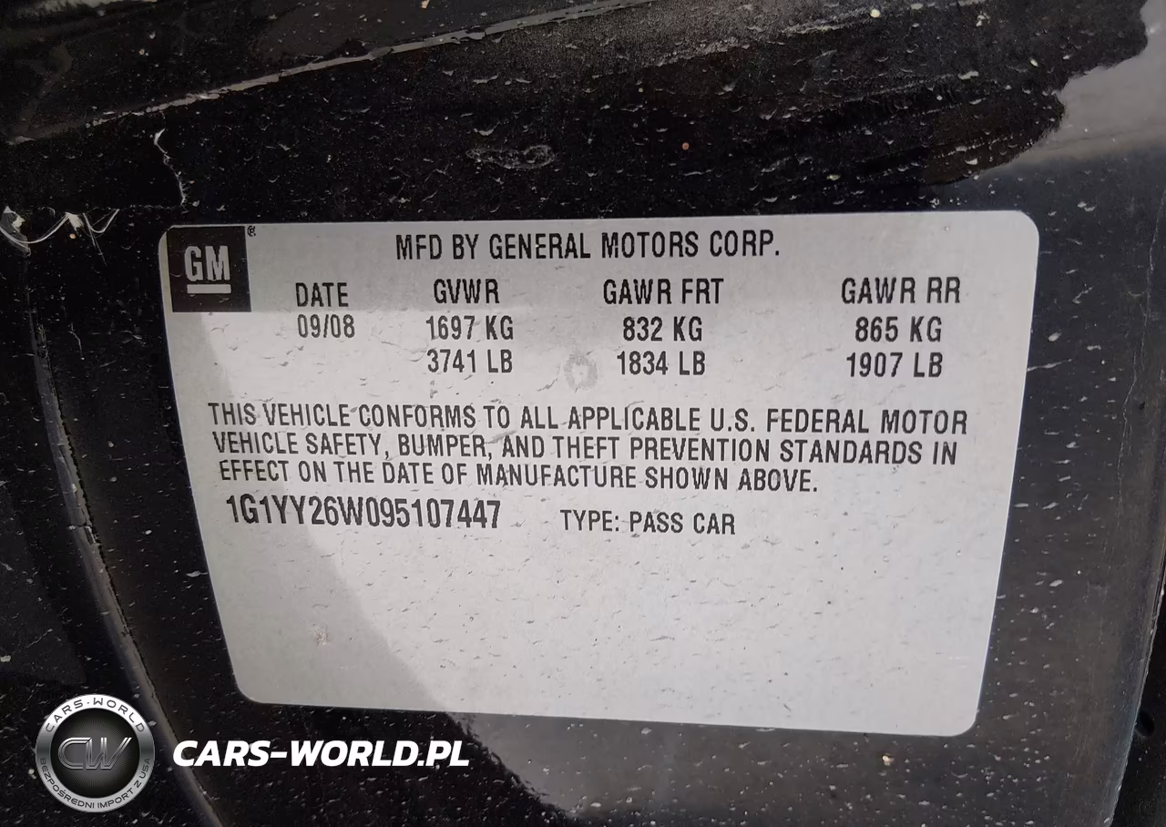 2009 Chevrolet Corvette VIN:1G1YY26W095107447 - 9