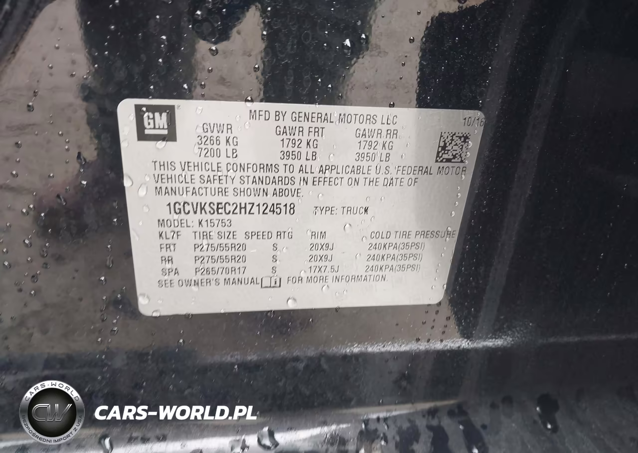 2017 Chevrolet Silverado 1500 Ltz VIN:1GCVKSEC2HZ124518 - 9