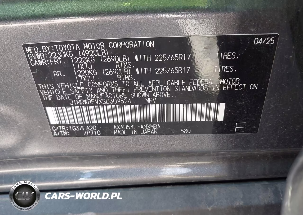 2025 Toyota Rav4 Hybrid Xle VIN:JTMRWRFVXSD309824 - 9