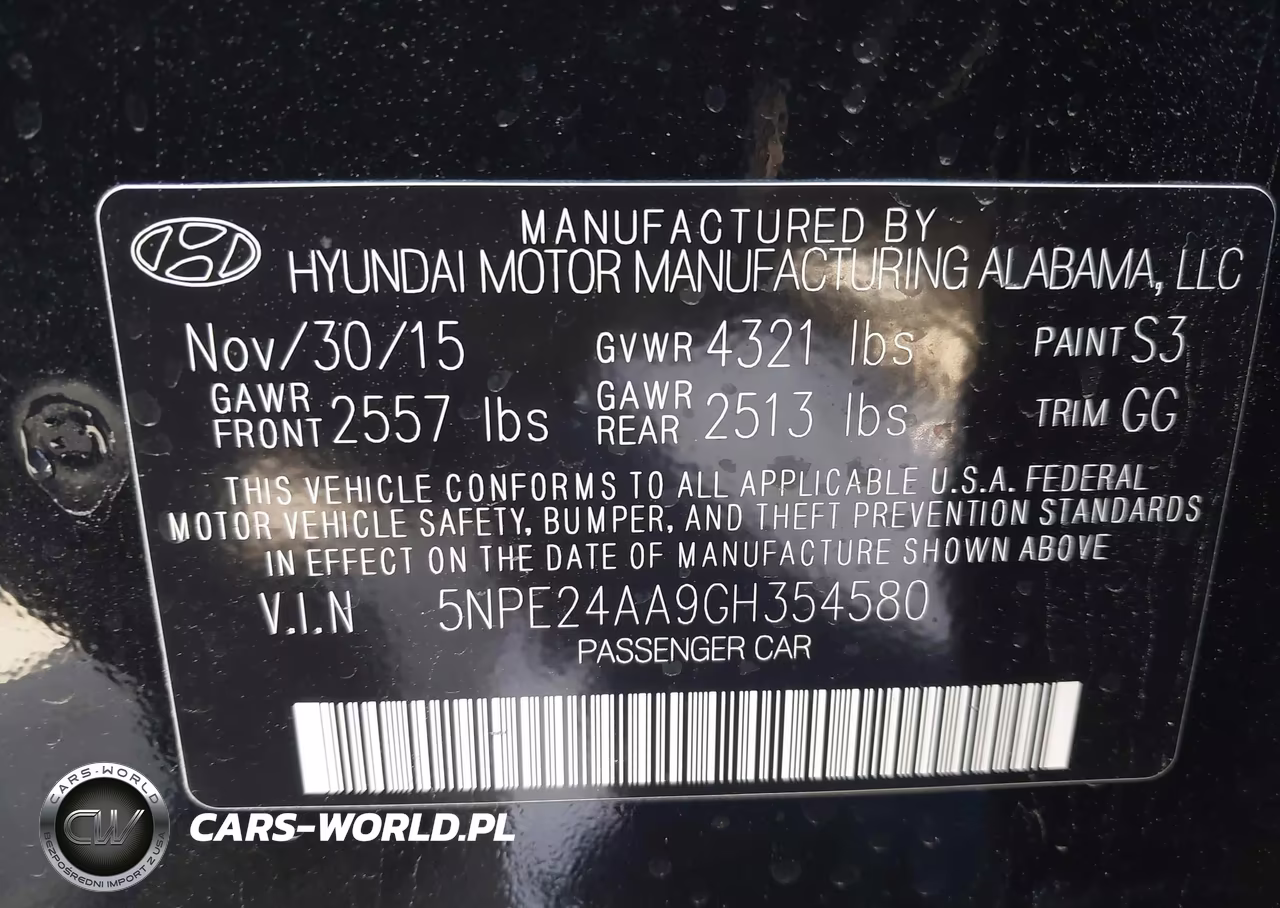 2016 Hyundai Sonata Eco VIN:5NPE24AA9GH354580 - 9