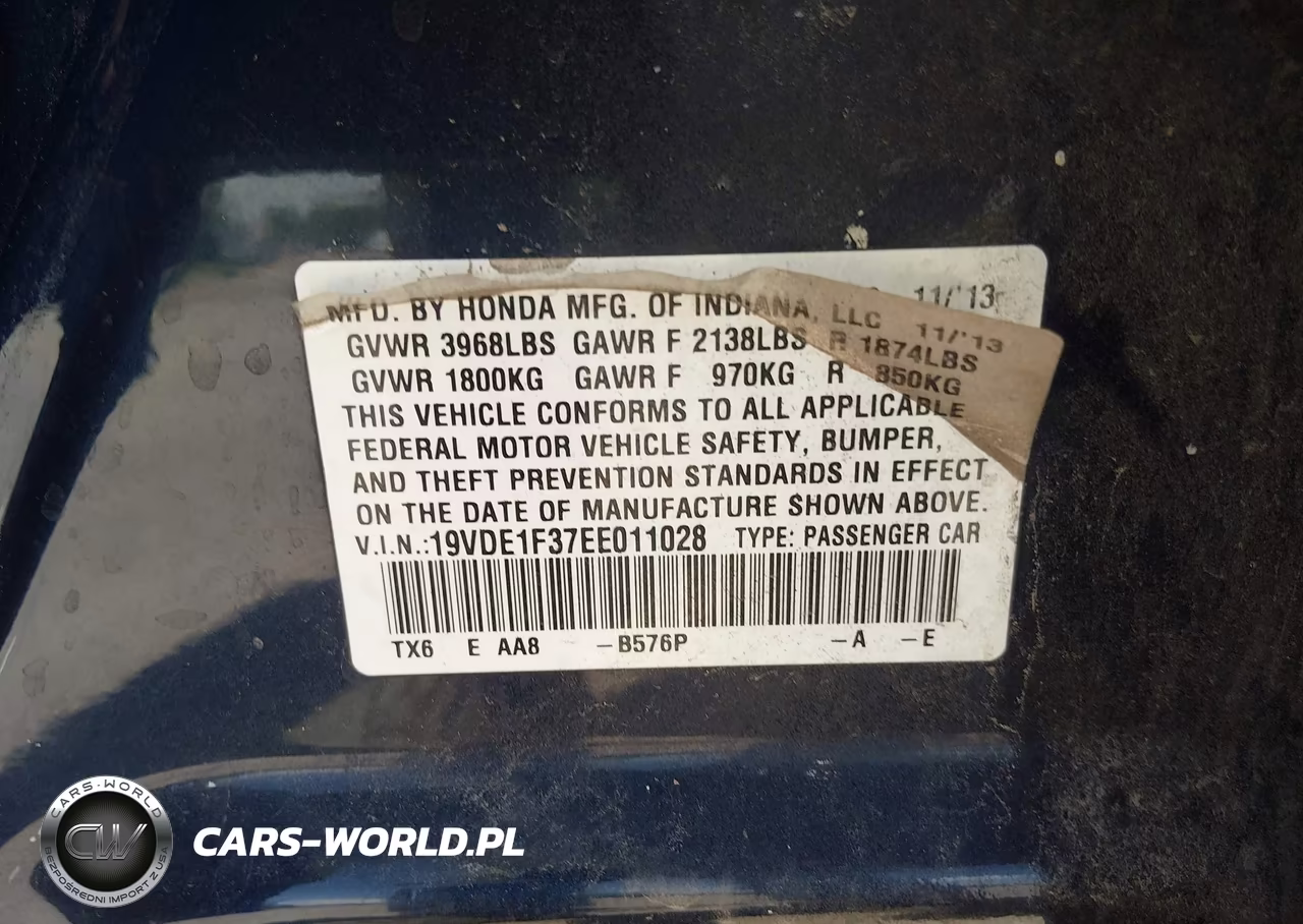 2014 Acura Ilx 2.0L VIN:19VDE1F37EE011028 - 9