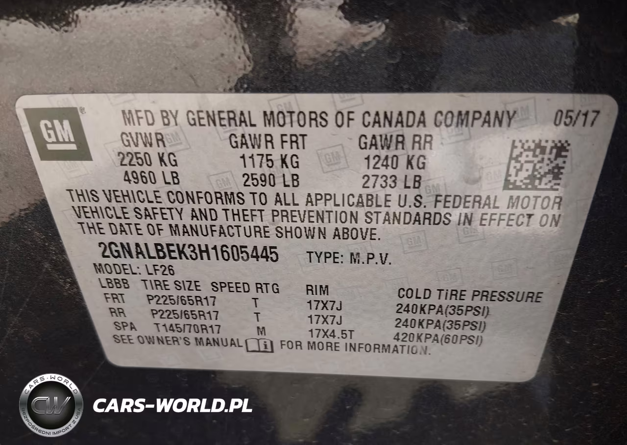 2017 Chevrolet Equinox Ls VIN:2GNALBEK3H1605445 - 9