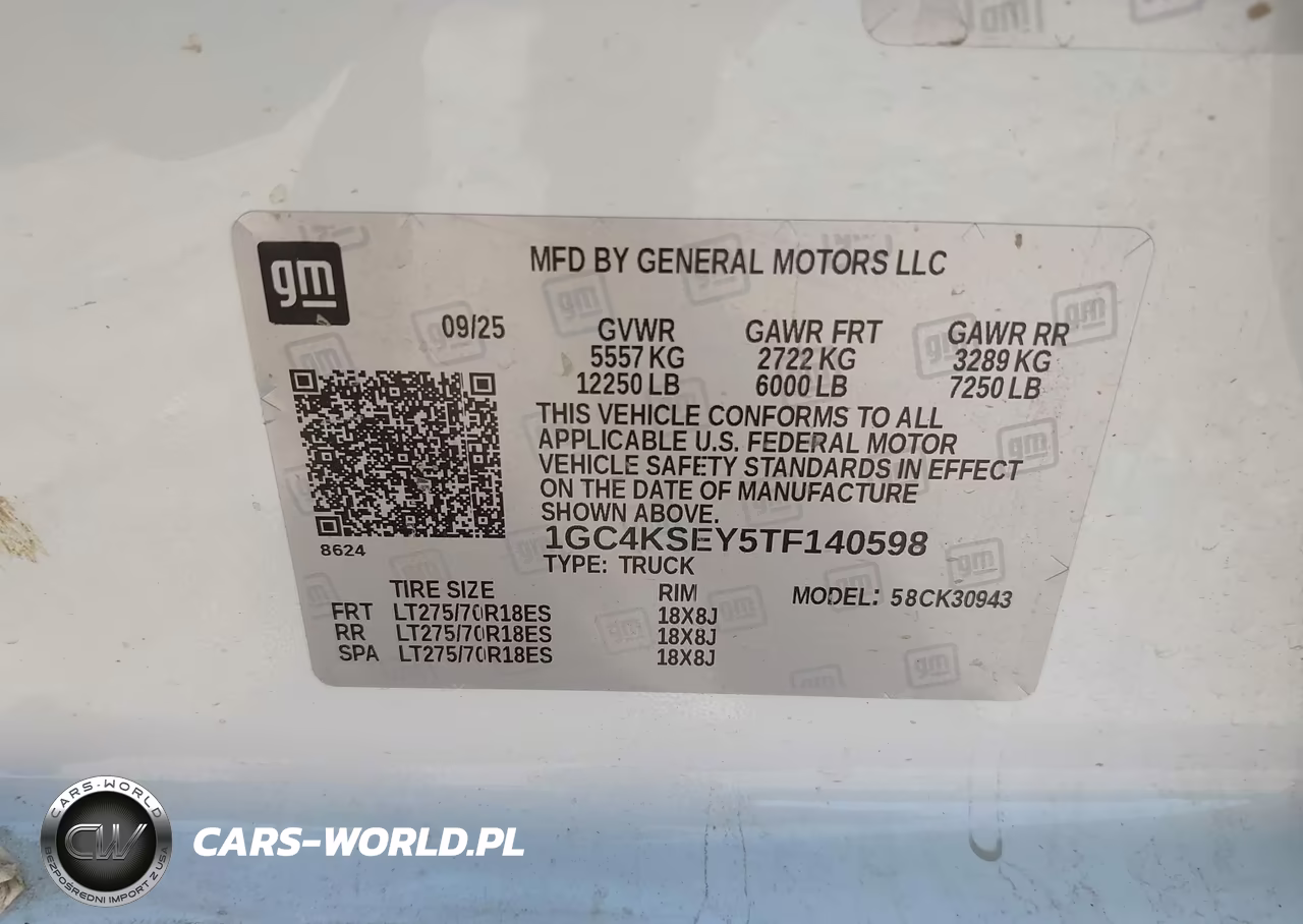 2026 Chevrolet Silverado 3500 Hd , Long Bed, Wt Dual Rear Wheel, Rwd VIN:1GC4KSEY5TF140598 - 9