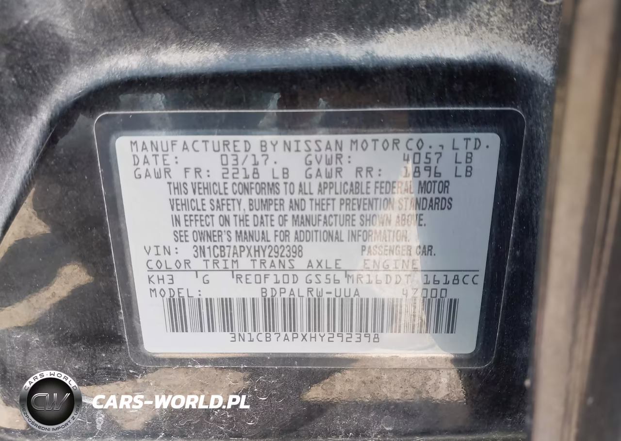 2017 Nissan Sentra Sr Turbo VIN:3N1CB7APXHY292398 - 9
