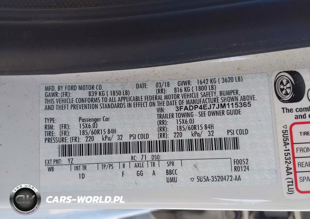 2018 Ford Fiesta Se VIN:3FADP4EJ7JM115365 - 9