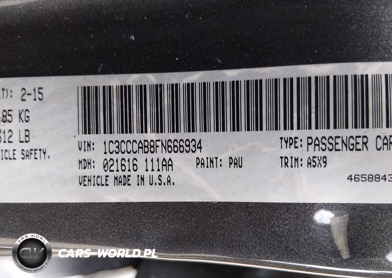 2015 Chrysler 200 Limited VIN:1C3CCCAB8FN666934 - 9