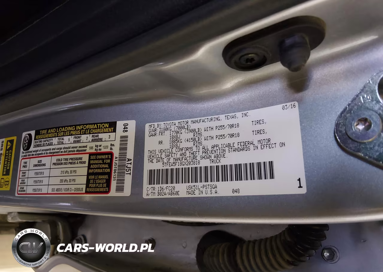 2016 Toyota Tundra Sr5 5.7L V8 VIN:5TFEW5F18GX203818 - 9