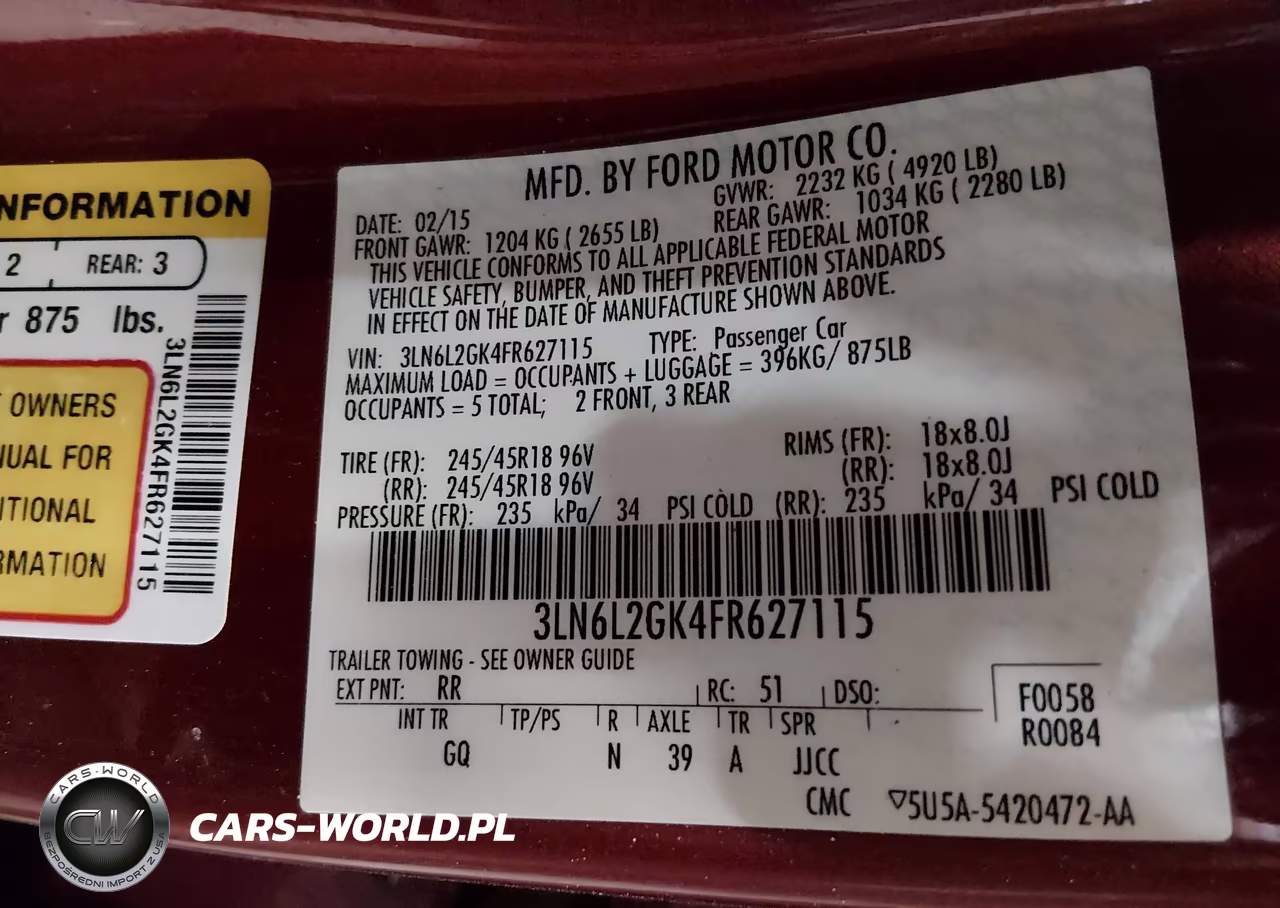 2015 Lincoln Mkz VIN:3LN6L2GK4FR627115 - 9