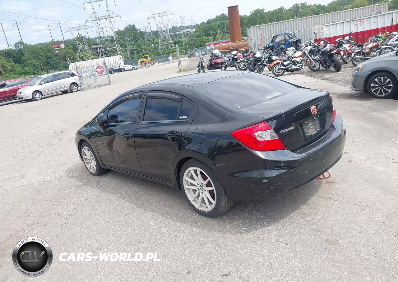 2012 Honda Civic Lx VIN:19XFB2F5XCE327133 - 3