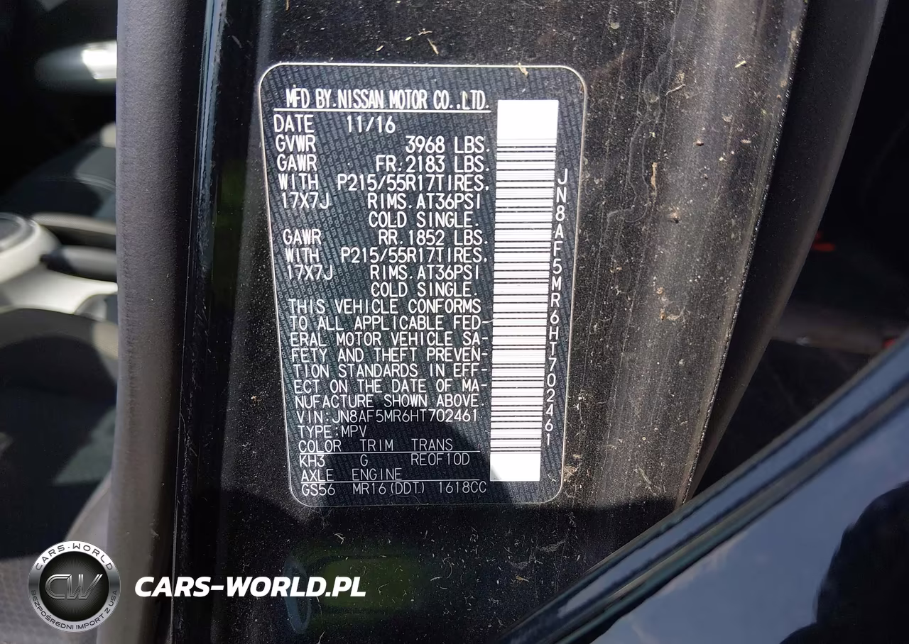2017 Nissan Juke Sv VIN:JN8AF5MR6HT702461 - 9