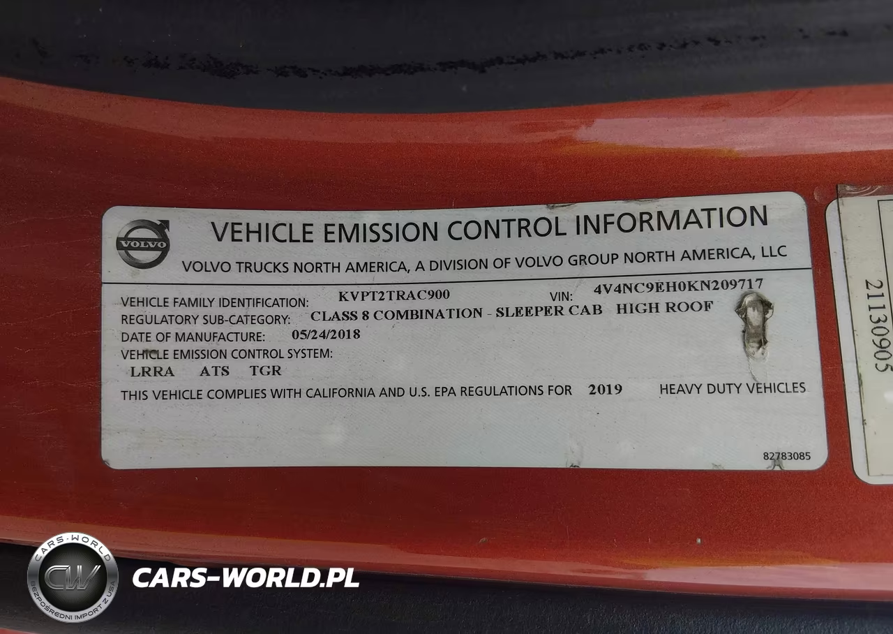 2019 Volvo Vnl VIN:4V4NC9EH0KN209717 - 8