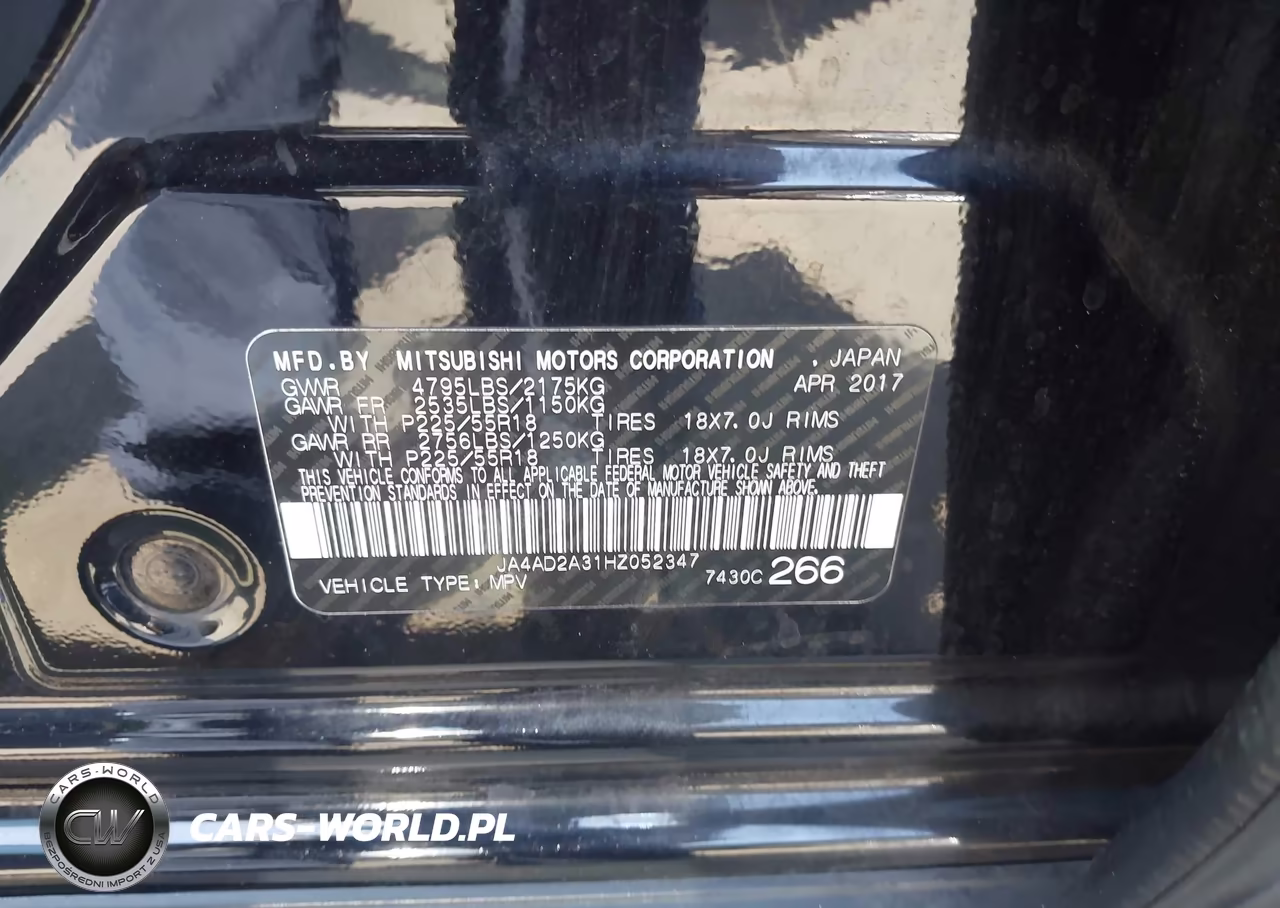 2017 Mitsubishi Outlander Es VIN:JA4AD2A31HZ052347 - 9