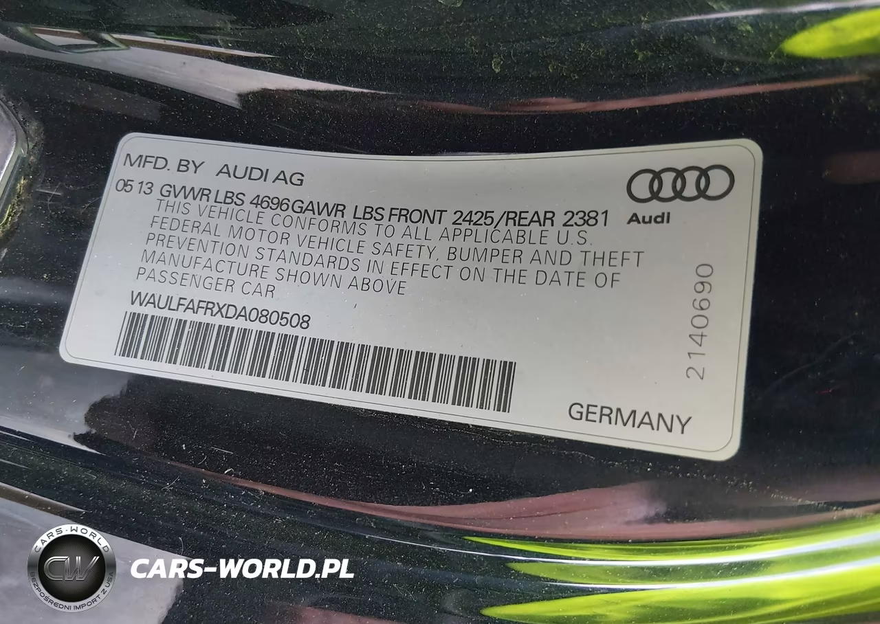 2013 Audi A5 2.0T Premium VIN:WAULFAFRXDA080508 - 9