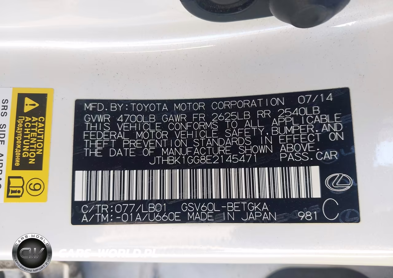 2014 Lexus Es 350 VIN:JTHBK1GG8E2145471 - 9