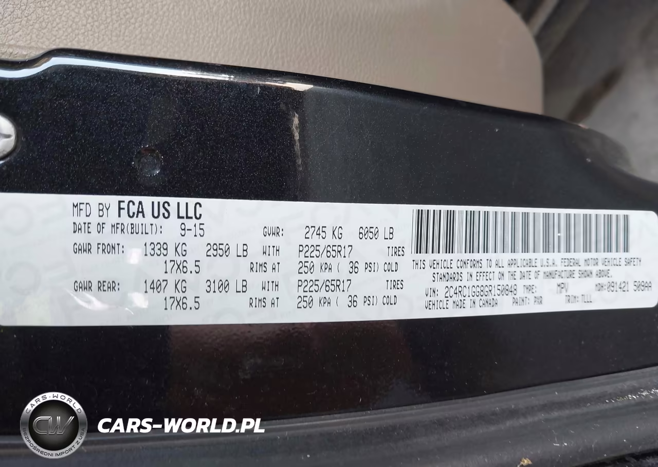 2016 Chrysler Town & Country Limited Platinum VIN:2C4RC1GG8GR150848 - 9