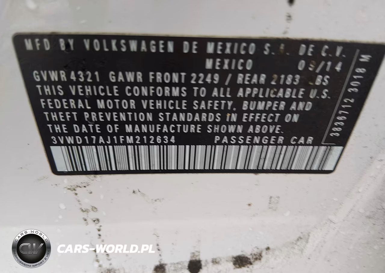 2015 Volkswagen Jetta 1.8T Se VIN:3VWD17AJ1FM212634 - 9