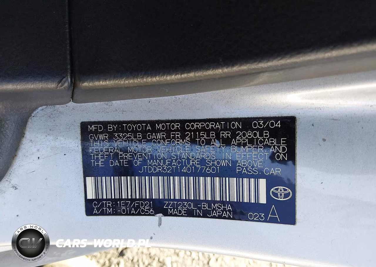 2004 Toyota Celica Gt VIN:JTDDR32T140177601 - 9