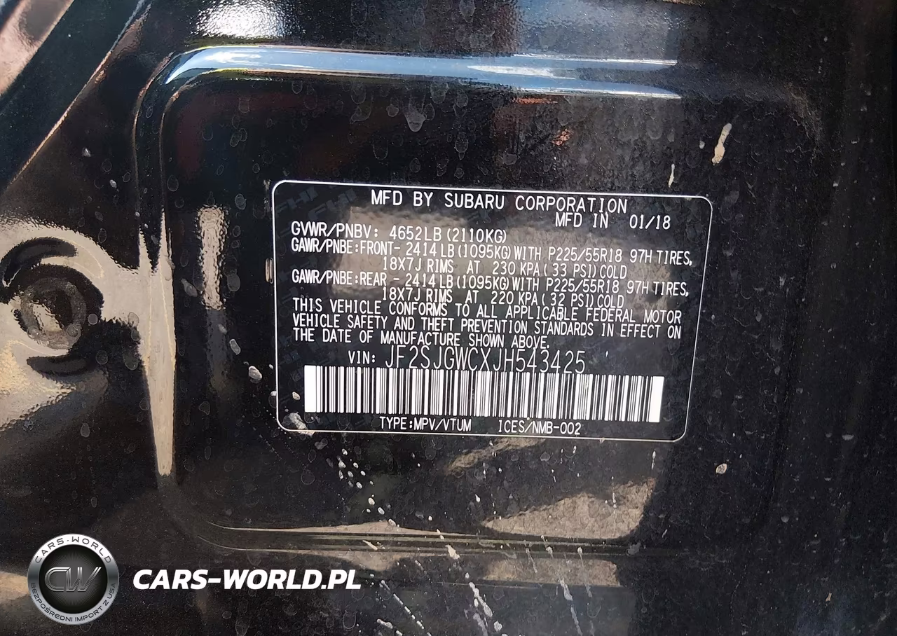 2018 Subaru Forester 2.0Xt Touring VIN:JF2SJGWCXJH543425 - 9