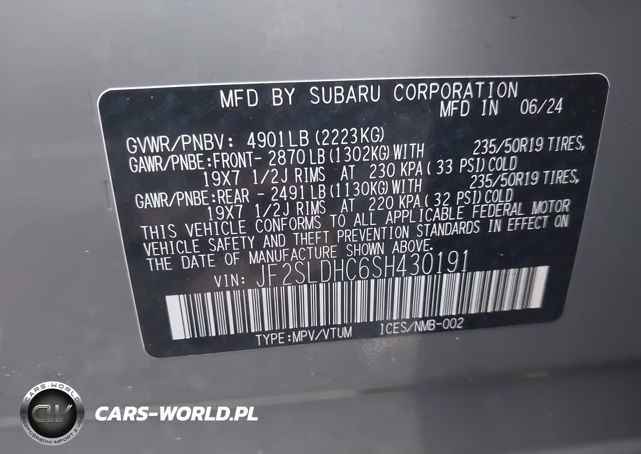 2025 Subaru Forester Sport VIN:JF2SLDHC6SH430191 - 9