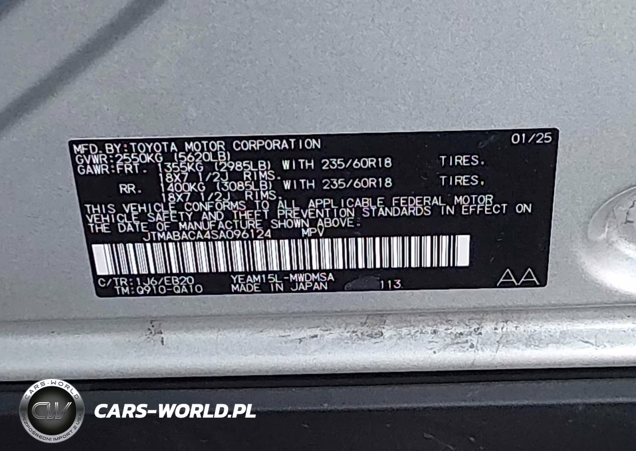 2025 Toyota Bz4X Xle VIN:JTMABACA4SA096124 - 9