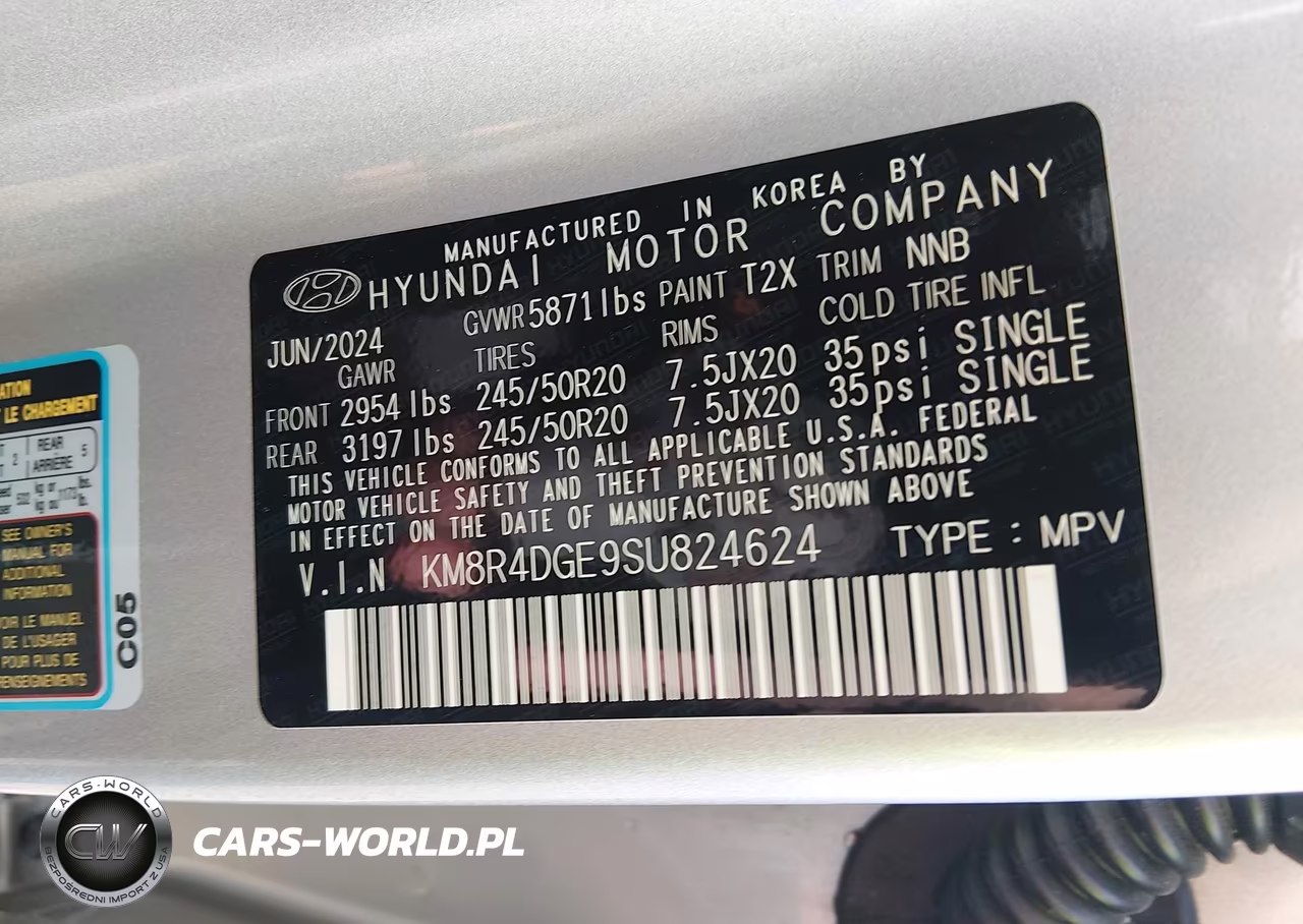 2025 Hyundai Palisade Sel Premium VIN:KM8R4DGE9SU824624 - 9