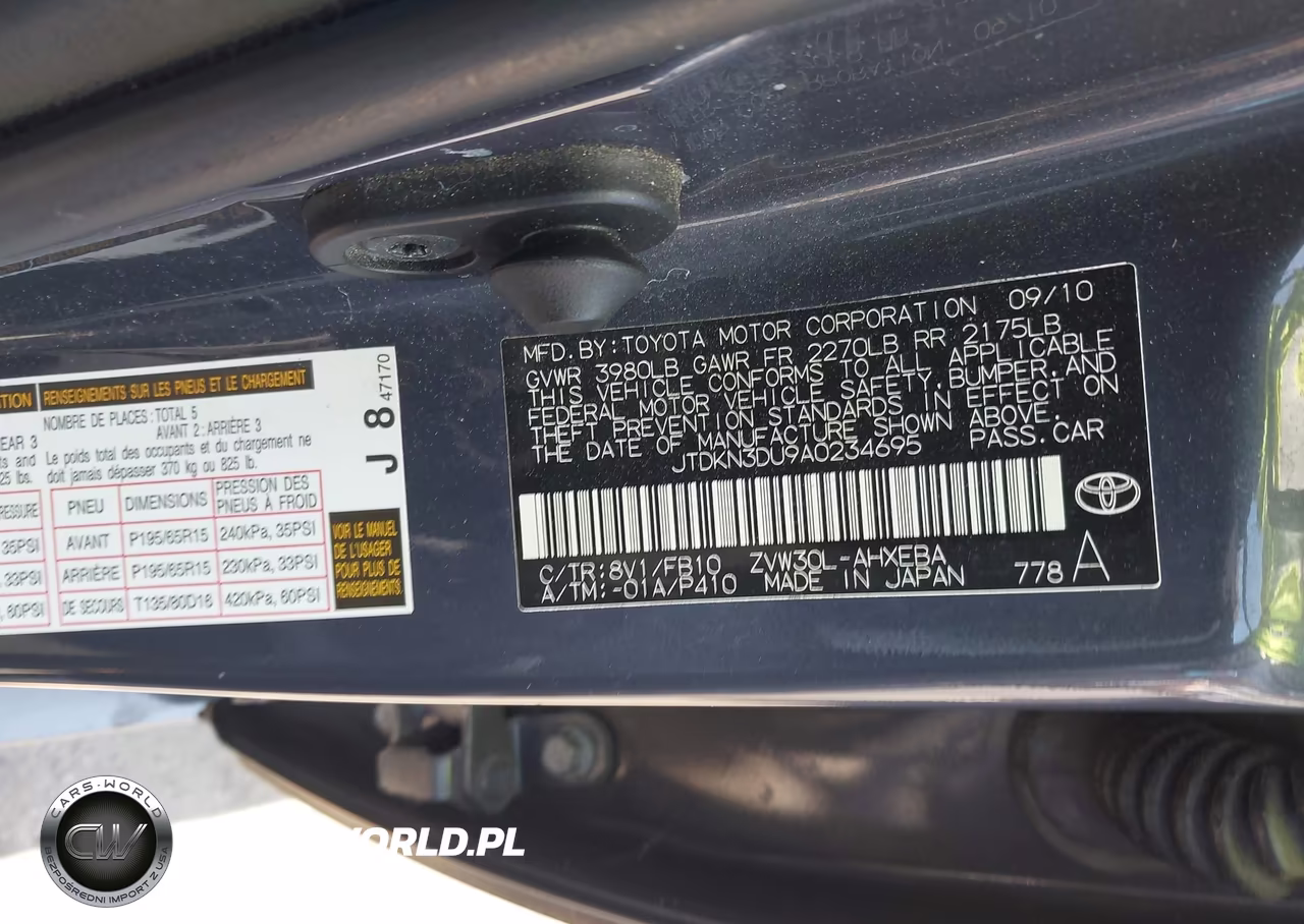 2010 Toyota Prius Ii VIN:JTDKN3DU9A0234695 - 9