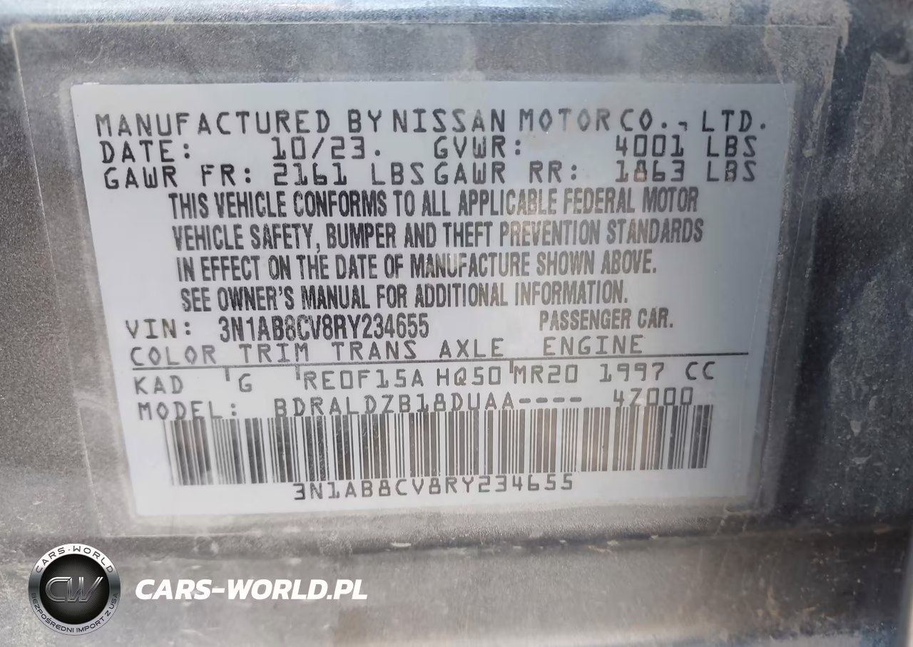 2024 Nissan Sentra Sv Xtronic Cvt VIN:3N1AB8CV8RY234655 - 9