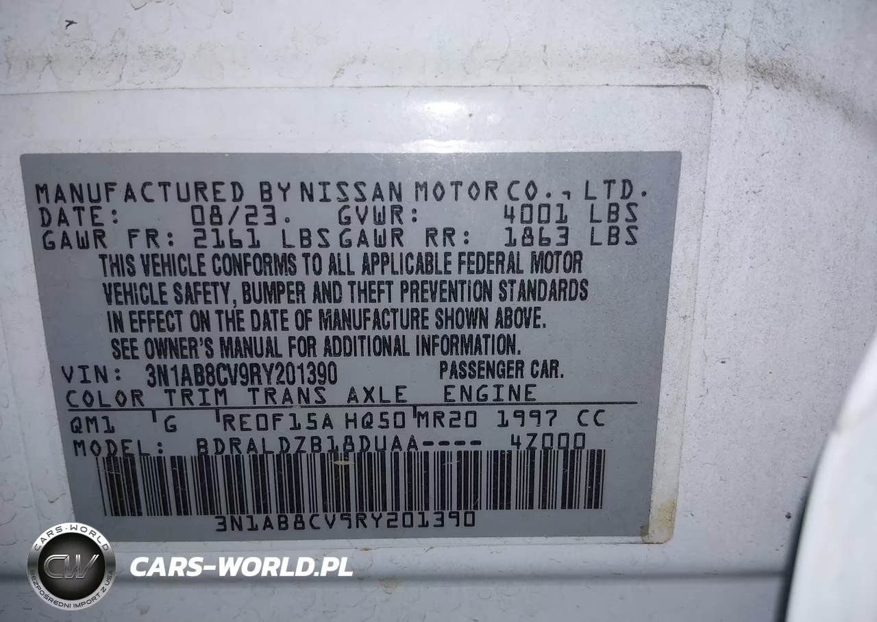 2024 Nissan Sentra Sv Xtronic Cvt VIN:3N1AB8CV9RY201390 - 9
