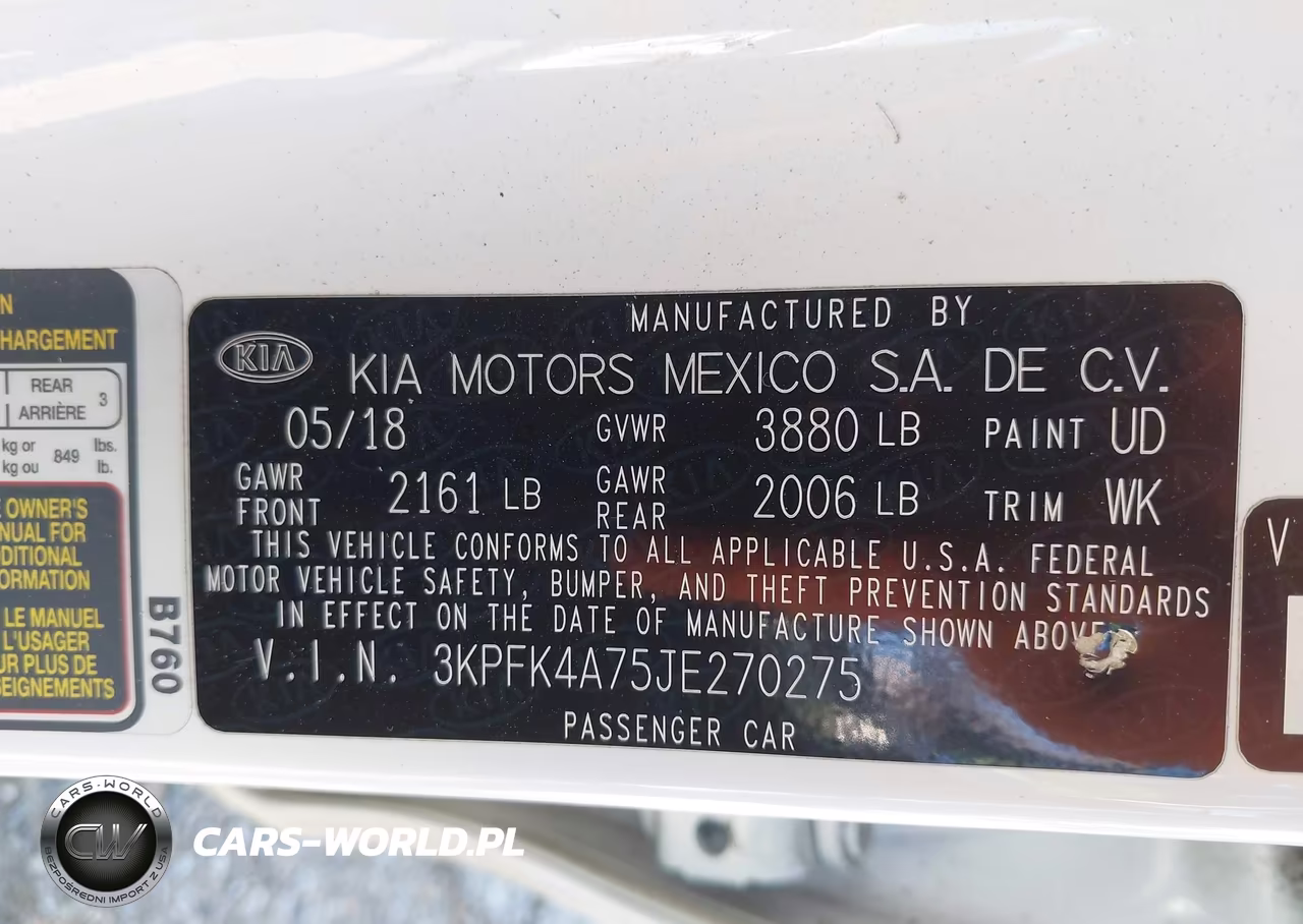2018 Kia Forte Lx VIN:3KPFK4A75JE270275 - 9