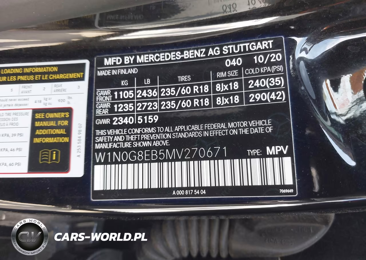 2021 Mercedes-Benz Glc 300 4Matic Suv VIN:W1N0G8EB5MV270671 - 9