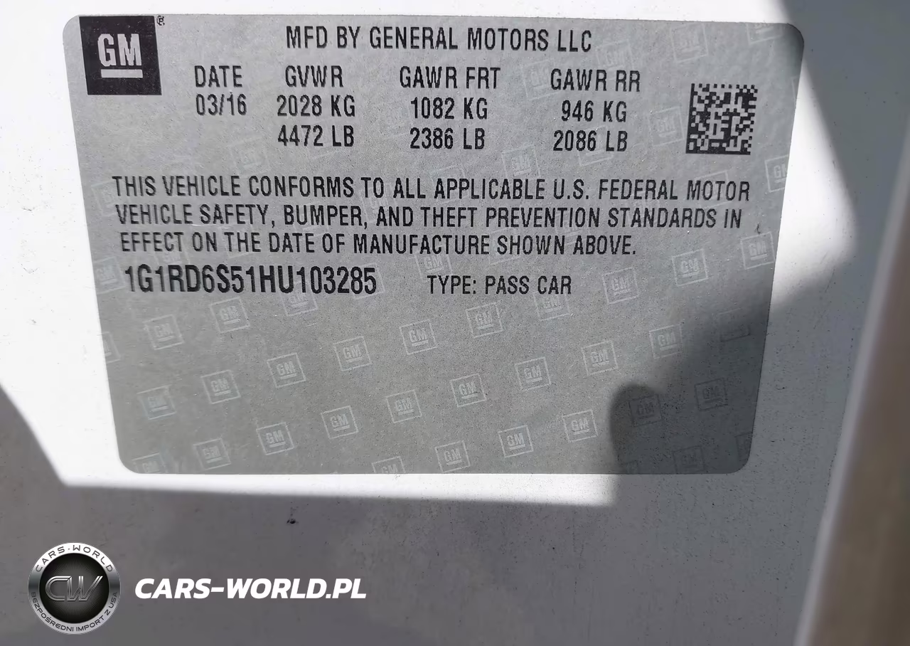 2017 Chevrolet Volt Premier VIN:1G1RD6S51HU103285 - 9