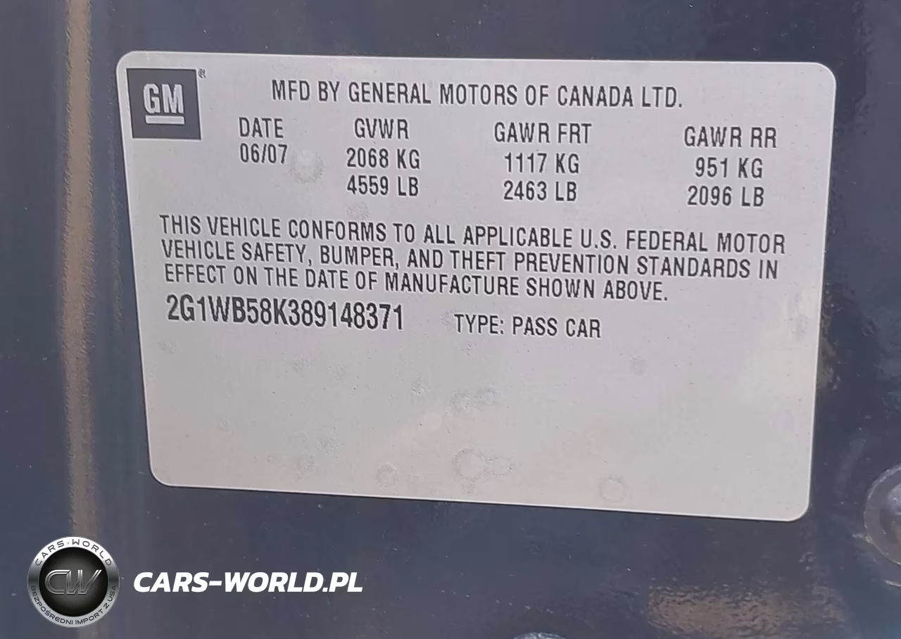 2008 Chevrolet Impala Ls VIN:2G1WB58K389148371 - 9