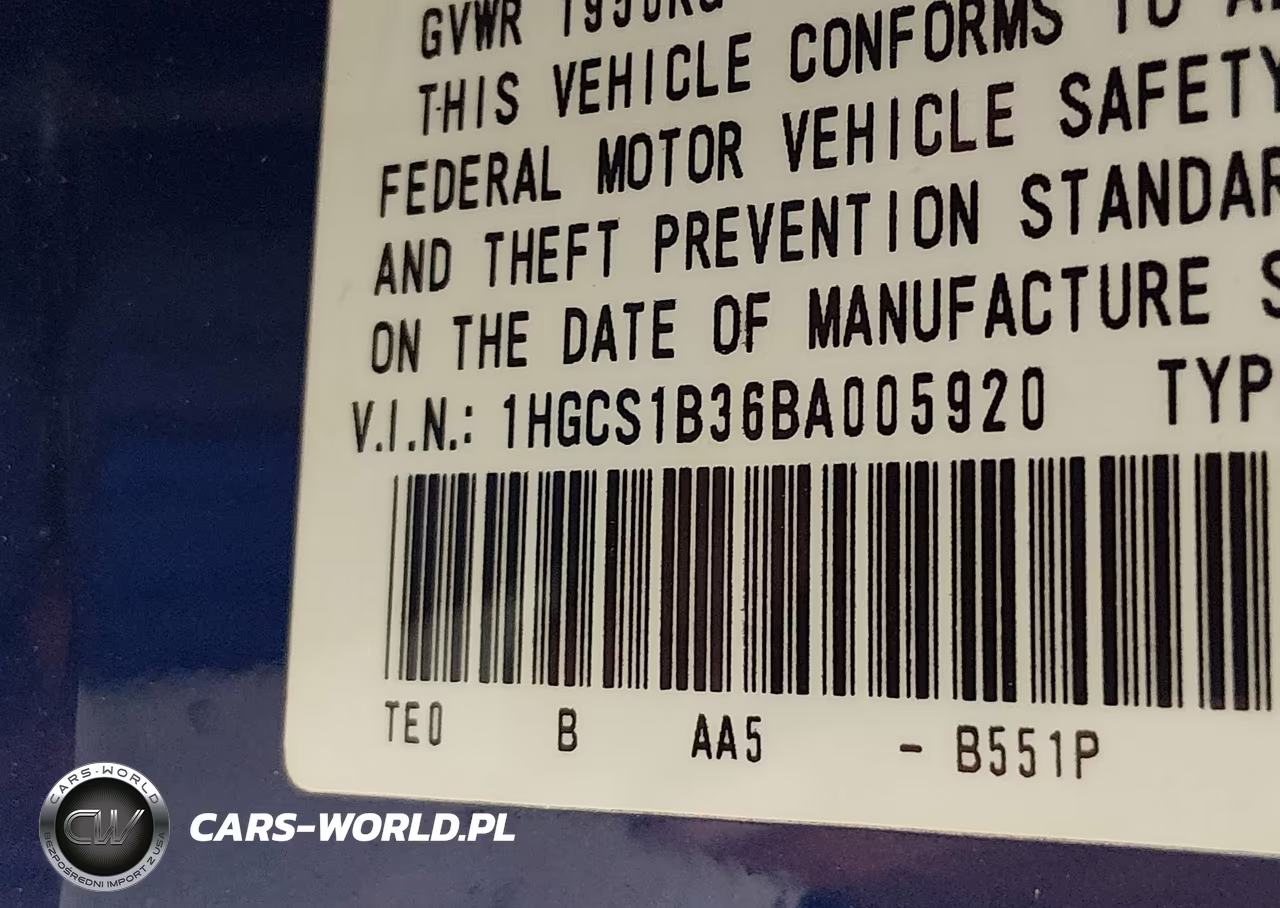 2011 Honda Accord 2.4 Lx-S VIN:1HGCS1B36BA005920 - 9