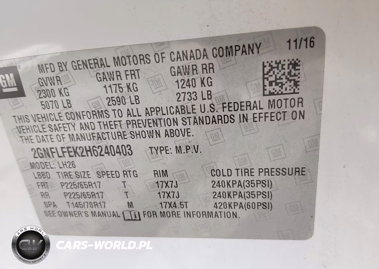 2017 Chevrolet Equinox Lt VIN:2GNFLFEK2H6240403 - 9