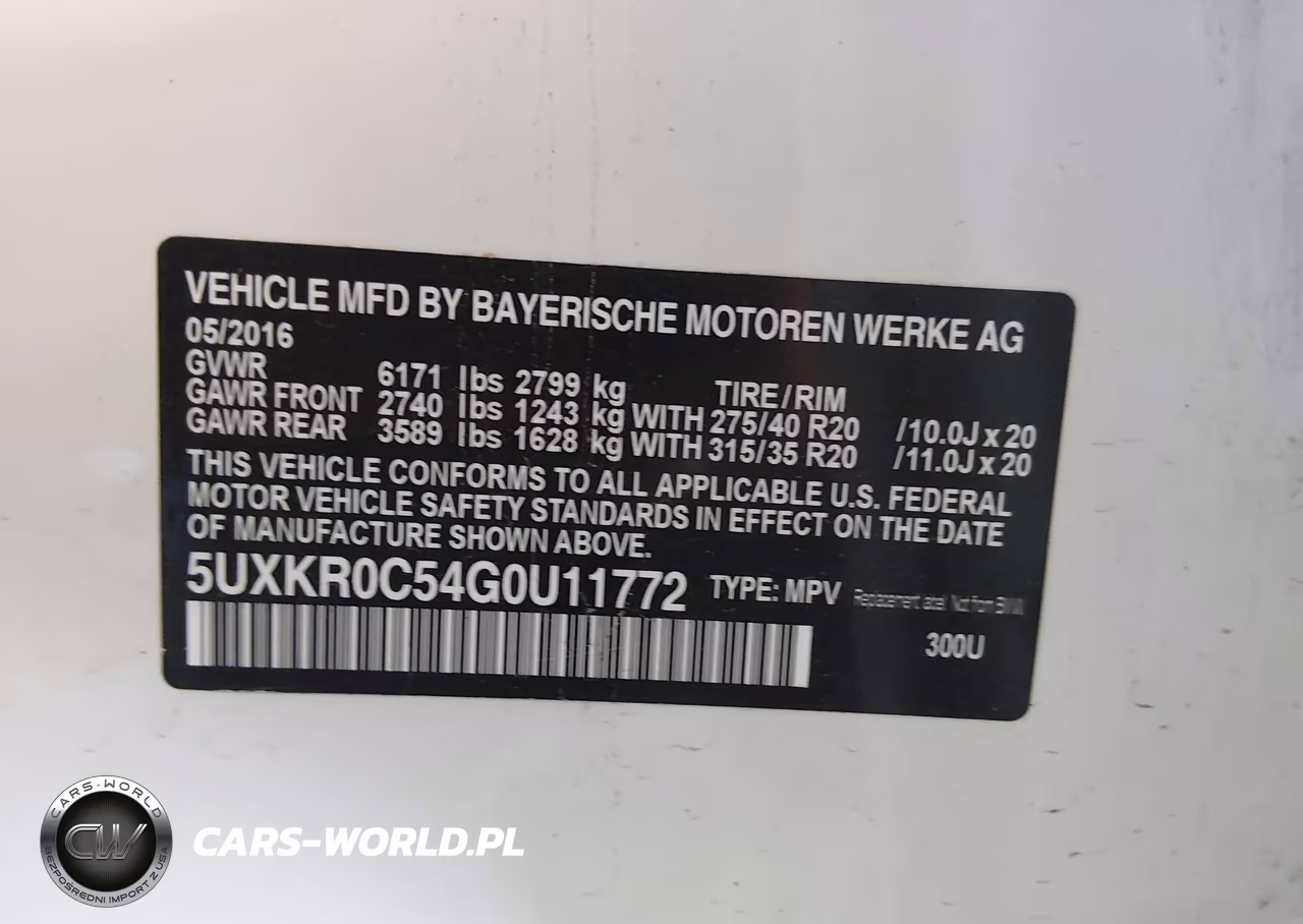 2016 BMW X5 xDrive35I VIN:5UXKR0C54G0U11772 - 9