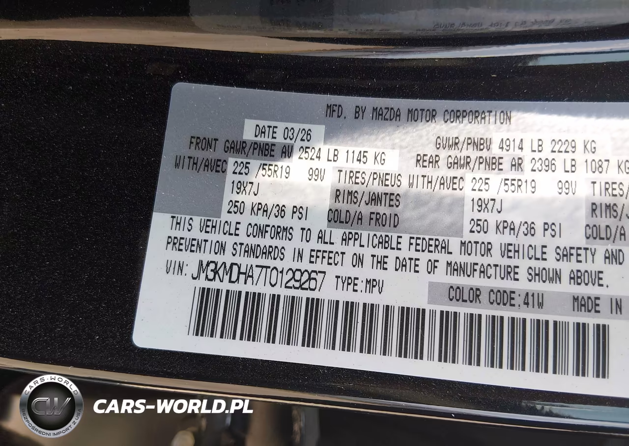 2026 Mazda Cx-5 2.5 S Premium VIN:JM3KMDHA7T0129267 - 9