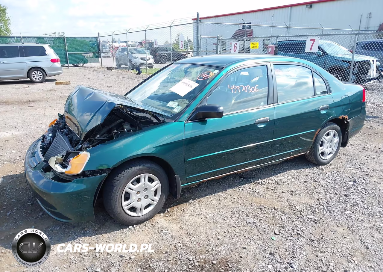 2001 Honda Civic Lx VIN:2HGES16531H609347 - 2