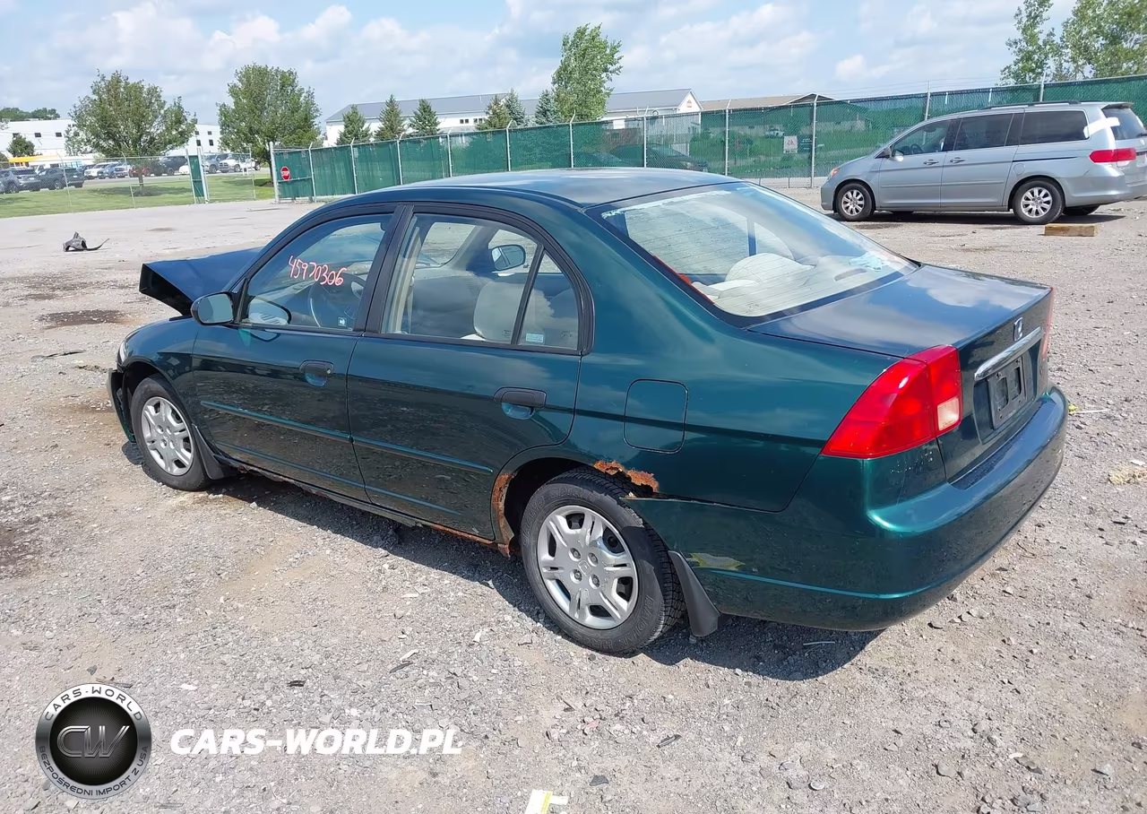 2001 Honda Civic Lx VIN:2HGES16531H609347 - 3