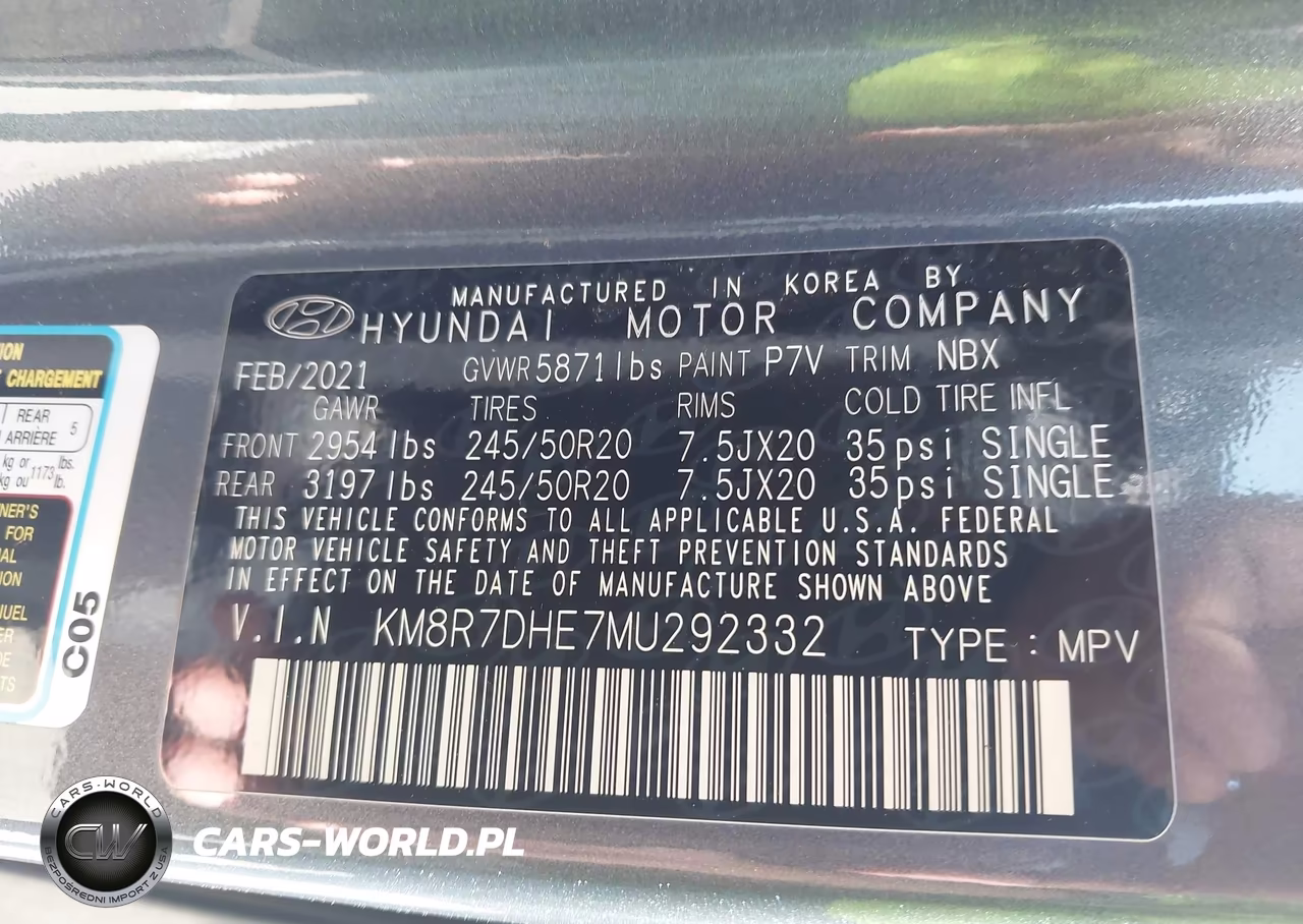 2021 Hyundai Palisade Calligraphy VIN:KM8R7DHE7MU292332 - 9