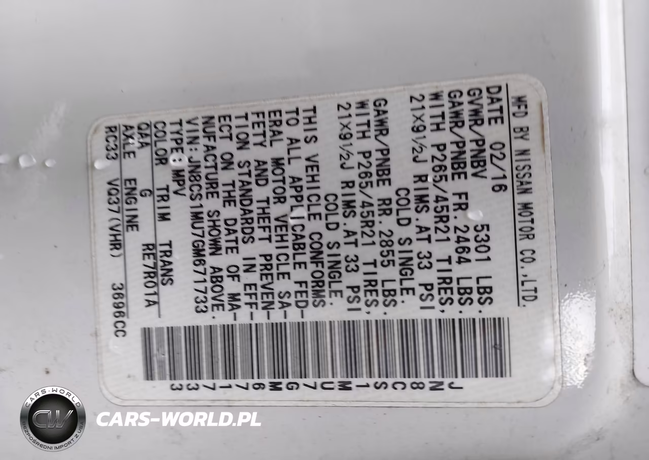 2016 Infiniti Qx70 VIN:JN8CS1MU7GM671733 - 9