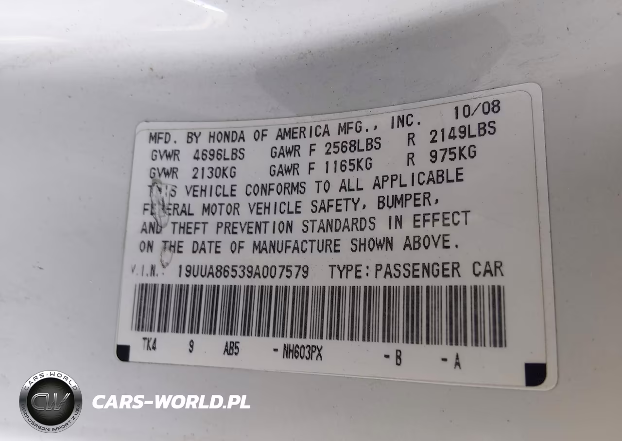 2009 Acura Tl 3.5 VIN:19UUA86539A007579 - 8