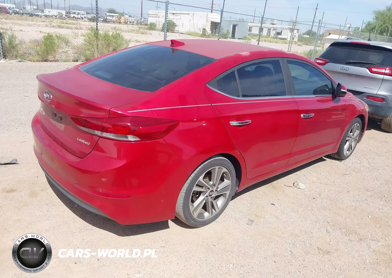 2017 Hyundai Elantra Limited VIN:5NPD84LF3HH047085 - 4