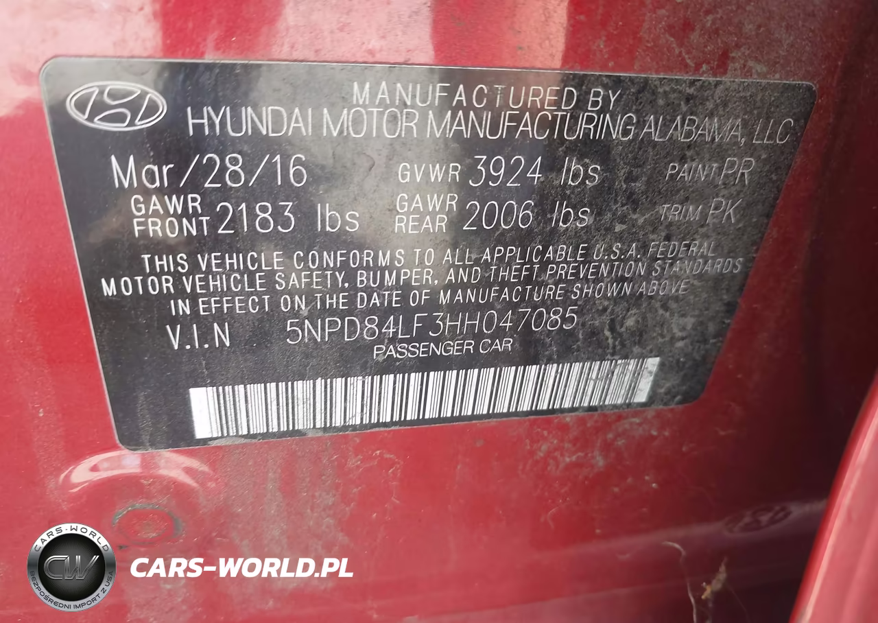2017 Hyundai Elantra Limited VIN:5NPD84LF3HH047085 - 9