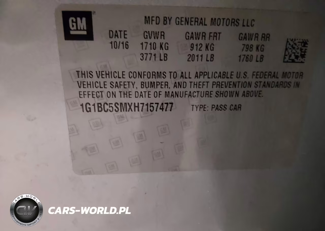 2017 Chevrolet Cruze Ls Auto VIN:1G1BC5SMXH7157477 - 9