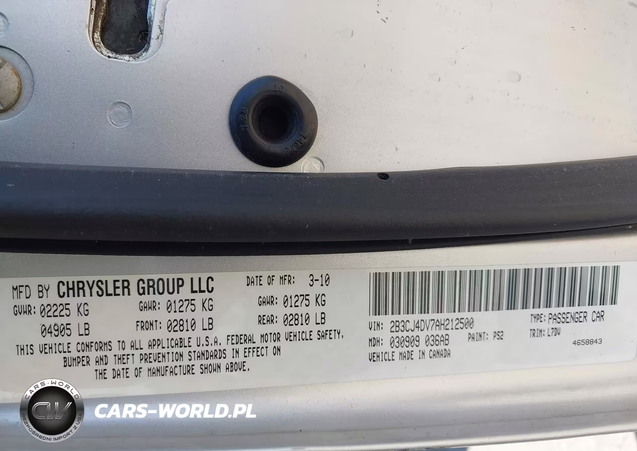 2010 Dodge Challenger Se VIN:2B3CJ4DV7AH212500 - 9